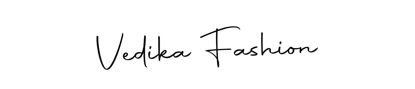 Design your own signature with our free online signature maker. With this signature software, you can create a handwritten (Autography-DOLnW) signature for name Vedika Fashion. Vedika Fashion signature style 10 images and pictures png