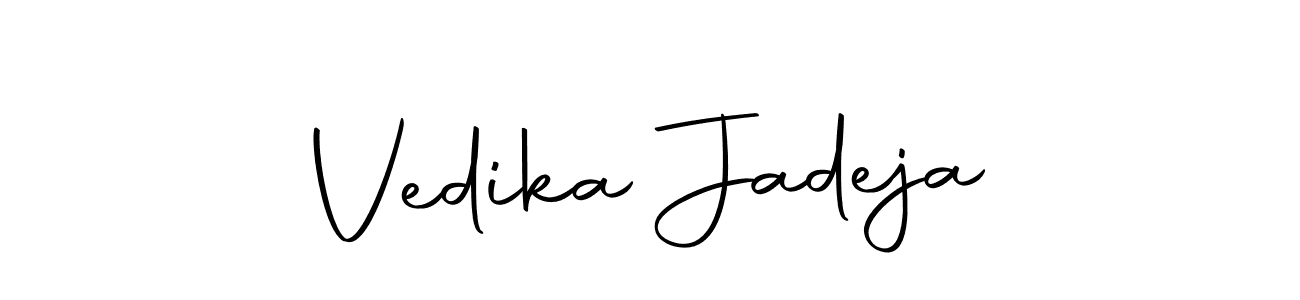 if you are searching for the best signature style for your name Vedika Jadeja. so please give up your signature search. here we have designed multiple signature styles  using Autography-DOLnW. Vedika Jadeja signature style 10 images and pictures png
