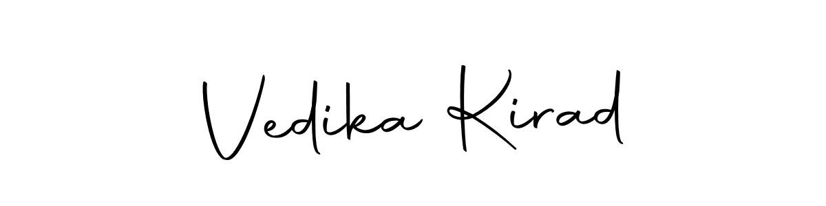 Use a signature maker to create a handwritten signature online. With this signature software, you can design (Autography-DOLnW) your own signature for name Vedika Kirad. Vedika Kirad signature style 10 images and pictures png