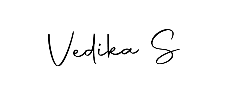 Vedika S stylish signature style. Best Handwritten Sign (Autography-DOLnW) for my name. Handwritten Signature Collection Ideas for my name Vedika S. Vedika S signature style 10 images and pictures png