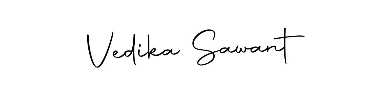 Create a beautiful signature design for name Vedika Sawant. With this signature (Autography-DOLnW) fonts, you can make a handwritten signature for free. Vedika Sawant signature style 10 images and pictures png