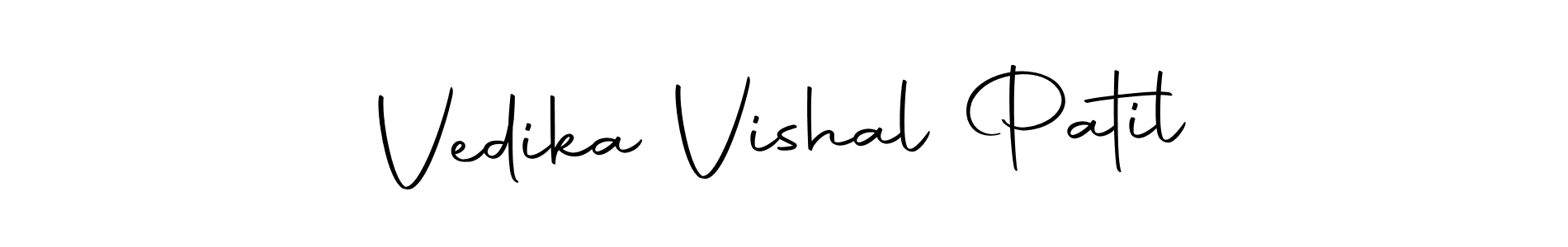 Also we have Vedika Vishal Patil name is the best signature style. Create professional handwritten signature collection using Autography-DOLnW autograph style. Vedika Vishal Patil signature style 10 images and pictures png