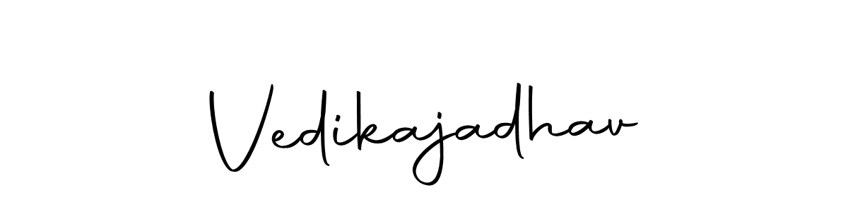 Autography-DOLnW is a professional signature style that is perfect for those who want to add a touch of class to their signature. It is also a great choice for those who want to make their signature more unique. Get Vedikajadhav name to fancy signature for free. Vedikajadhav signature style 10 images and pictures png