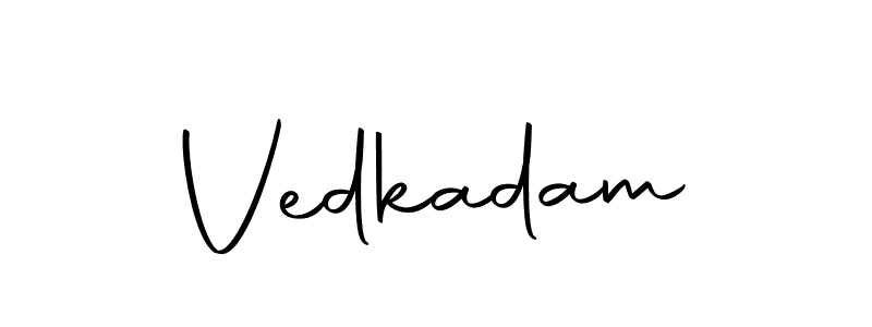 You can use this online signature creator to create a handwritten signature for the name Vedkadam. This is the best online autograph maker. Vedkadam signature style 10 images and pictures png