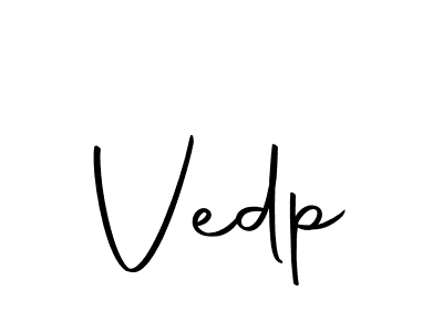 How to make Vedp name signature. Use Autography-DOLnW style for creating short signs online. This is the latest handwritten sign. Vedp signature style 10 images and pictures png