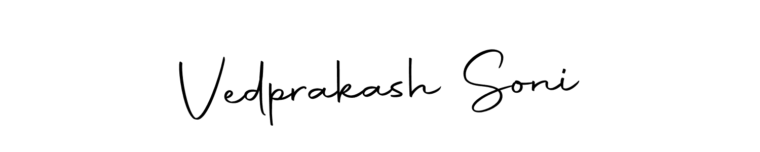 Design your own signature with our free online signature maker. With this signature software, you can create a handwritten (Autography-DOLnW) signature for name Vedprakash Soni. Vedprakash Soni signature style 10 images and pictures png