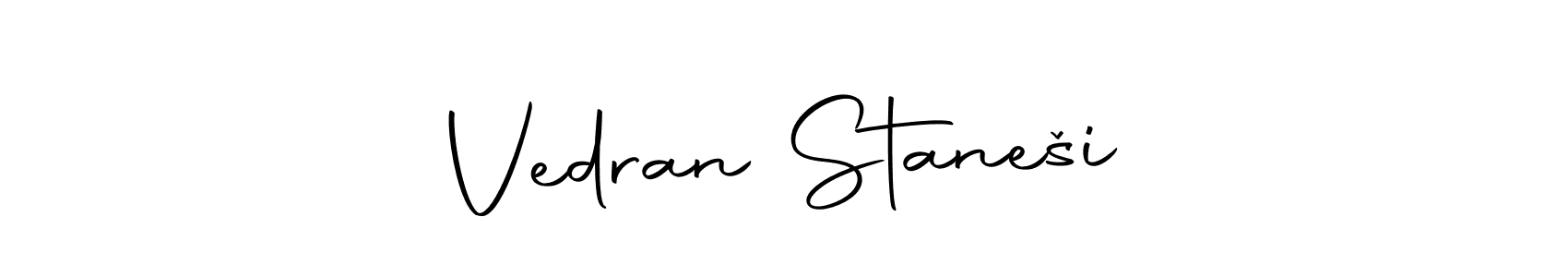 Make a beautiful signature design for name Vedran Stanešić. With this signature (Autography-DOLnW) style, you can create a handwritten signature for free. Vedran Stanešić signature style 10 images and pictures png