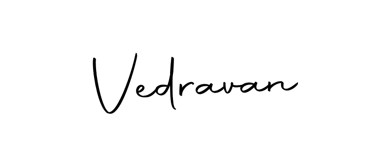 Create a beautiful signature design for name Vedravan. With this signature (Autography-DOLnW) fonts, you can make a handwritten signature for free. Vedravan signature style 10 images and pictures png