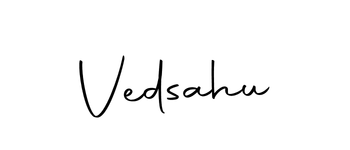 if you are searching for the best signature style for your name Vedsahu. so please give up your signature search. here we have designed multiple signature styles  using Autography-DOLnW. Vedsahu signature style 10 images and pictures png