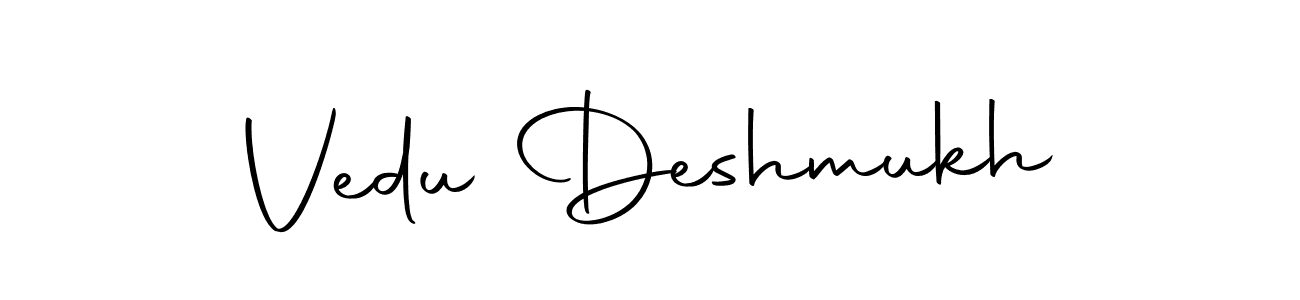 Also we have Vedu Deshmukh name is the best signature style. Create professional handwritten signature collection using Autography-DOLnW autograph style. Vedu Deshmukh signature style 10 images and pictures png