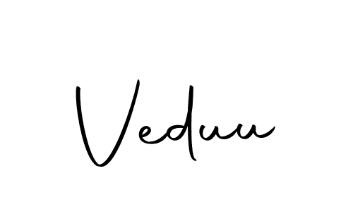 How to make Veduu name signature. Use Autography-DOLnW style for creating short signs online. This is the latest handwritten sign. Veduu signature style 10 images and pictures png