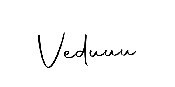 Design your own signature with our free online signature maker. With this signature software, you can create a handwritten (Autography-DOLnW) signature for name Veduuu. Veduuu signature style 10 images and pictures png