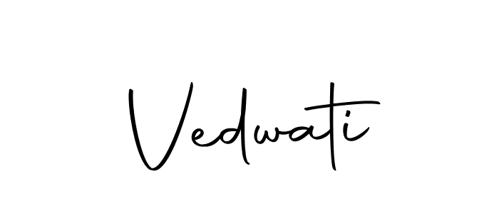 Make a beautiful signature design for name Vedwati. Use this online signature maker to create a handwritten signature for free. Vedwati signature style 10 images and pictures png