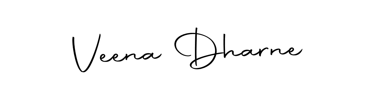 Here are the top 10 professional signature styles for the name Veena Dharne. These are the best autograph styles you can use for your name. Veena Dharne signature style 10 images and pictures png