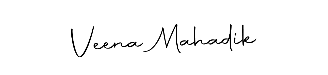 It looks lik you need a new signature style for name Veena Mahadik. Design unique handwritten (Autography-DOLnW) signature with our free signature maker in just a few clicks. Veena Mahadik signature style 10 images and pictures png