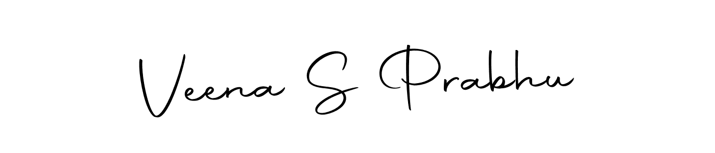 Use a signature maker to create a handwritten signature online. With this signature software, you can design (Autography-DOLnW) your own signature for name Veena S Prabhu. Veena S Prabhu signature style 10 images and pictures png