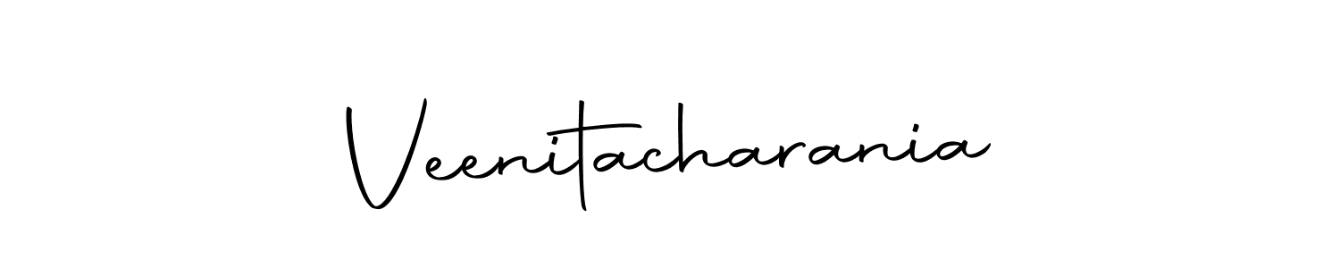 Make a beautiful signature design for name Veenitacharania. Use this online signature maker to create a handwritten signature for free. Veenitacharania signature style 10 images and pictures png