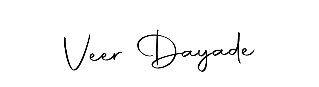 Veer Dayade stylish signature style. Best Handwritten Sign (Autography-DOLnW) for my name. Handwritten Signature Collection Ideas for my name Veer Dayade. Veer Dayade signature style 10 images and pictures png