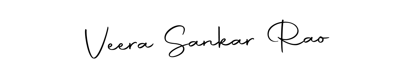 How to make Veera Sankar Rao name signature. Use Autography-DOLnW style for creating short signs online. This is the latest handwritten sign. Veera Sankar Rao signature style 10 images and pictures png