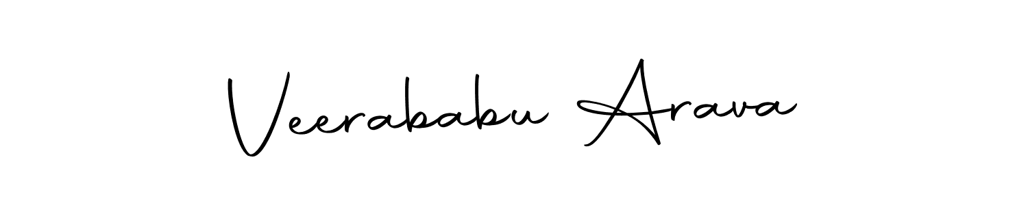 Use a signature maker to create a handwritten signature online. With this signature software, you can design (Autography-DOLnW) your own signature for name Veerababu Arava. Veerababu Arava signature style 10 images and pictures png
