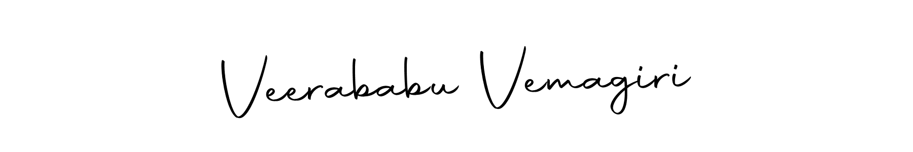 Design your own signature with our free online signature maker. With this signature software, you can create a handwritten (Autography-DOLnW) signature for name Veerababu Vemagiri. Veerababu Vemagiri signature style 10 images and pictures png