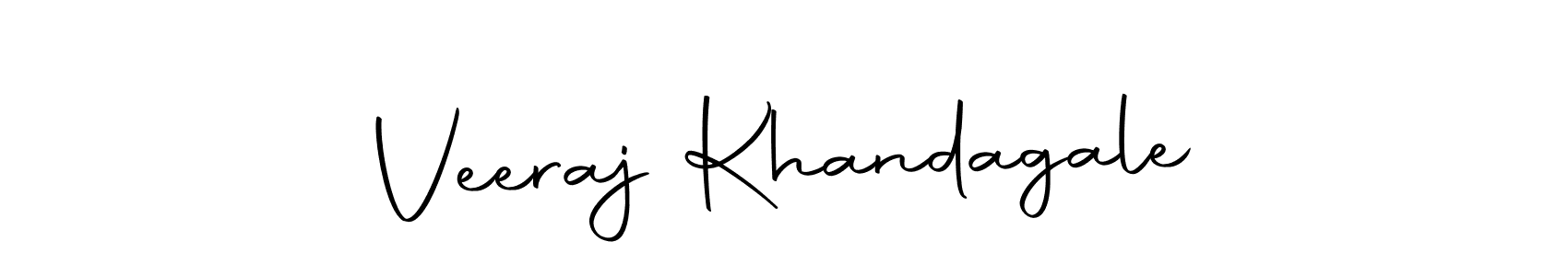Make a beautiful signature design for name Veeraj Khandagale. Use this online signature maker to create a handwritten signature for free. Veeraj Khandagale signature style 10 images and pictures png