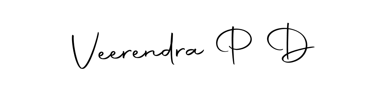 You should practise on your own different ways (Autography-DOLnW) to write your name (Veerendra P D) in signature. don't let someone else do it for you. Veerendra P D signature style 10 images and pictures png