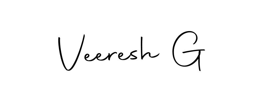 Also we have Veeresh G name is the best signature style. Create professional handwritten signature collection using Autography-DOLnW autograph style. Veeresh G signature style 10 images and pictures png