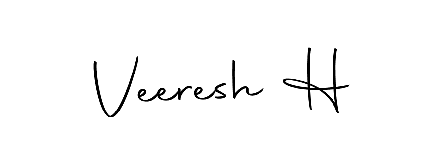 It looks lik you need a new signature style for name Veeresh H. Design unique handwritten (Autography-DOLnW) signature with our free signature maker in just a few clicks. Veeresh H signature style 10 images and pictures png