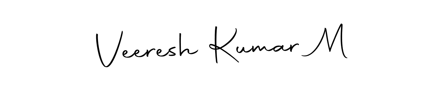 How to make Veeresh Kumar M signature? Autography-DOLnW is a professional autograph style. Create handwritten signature for Veeresh Kumar M name. Veeresh Kumar M signature style 10 images and pictures png
