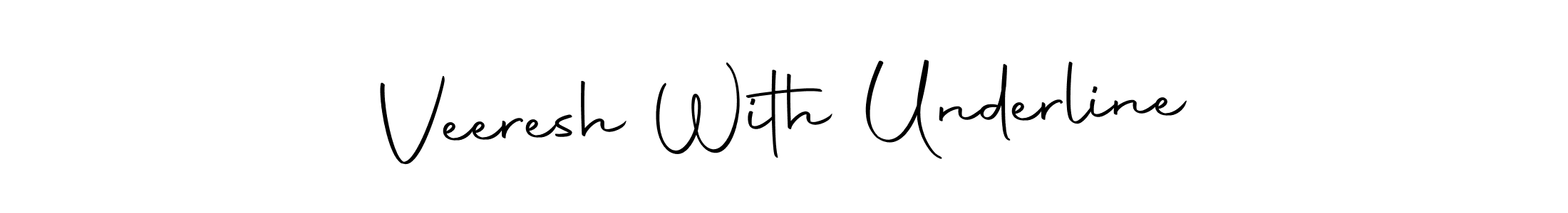 Design your own signature with our free online signature maker. With this signature software, you can create a handwritten (Autography-DOLnW) signature for name Veeresh With Underline. Veeresh With Underline signature style 10 images and pictures png