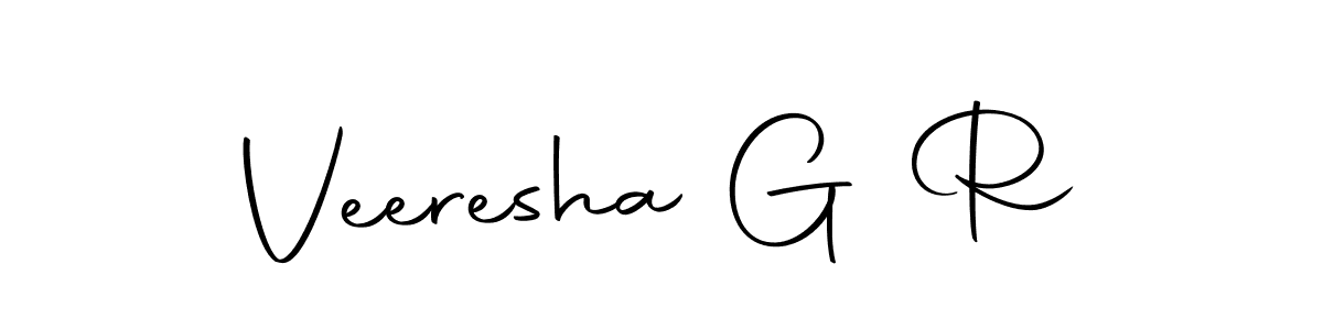You should practise on your own different ways (Autography-DOLnW) to write your name (Veeresha G R) in signature. don't let someone else do it for you. Veeresha G R signature style 10 images and pictures png