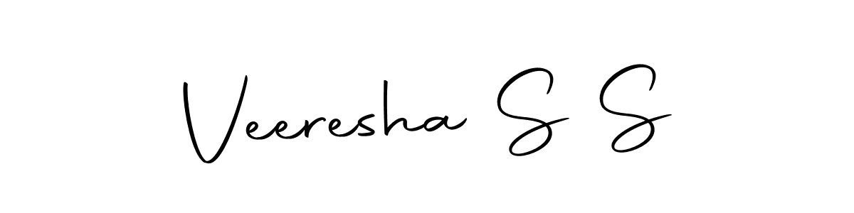 Design your own signature with our free online signature maker. With this signature software, you can create a handwritten (Autography-DOLnW) signature for name Veeresha S S. Veeresha S S signature style 10 images and pictures png
