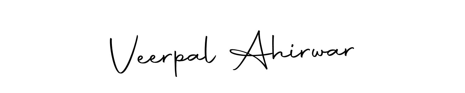 Design your own signature with our free online signature maker. With this signature software, you can create a handwritten (Autography-DOLnW) signature for name Veerpal Ahirwar. Veerpal Ahirwar signature style 10 images and pictures png