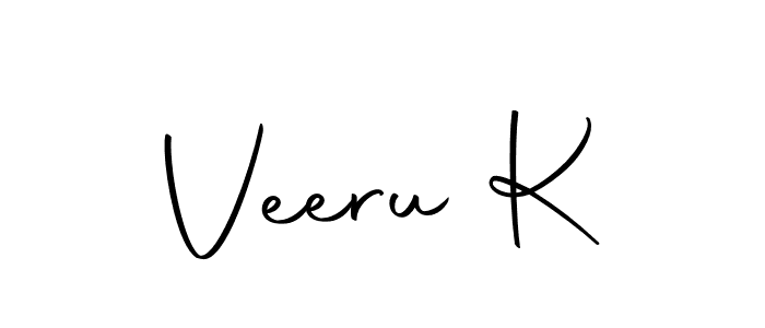 Design your own signature with our free online signature maker. With this signature software, you can create a handwritten (Autography-DOLnW) signature for name Veeru K. Veeru K signature style 10 images and pictures png