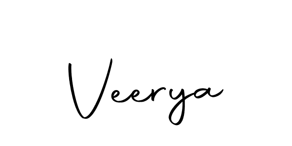 Create a beautiful signature design for name Veerya. With this signature (Autography-DOLnW) fonts, you can make a handwritten signature for free. Veerya signature style 10 images and pictures png