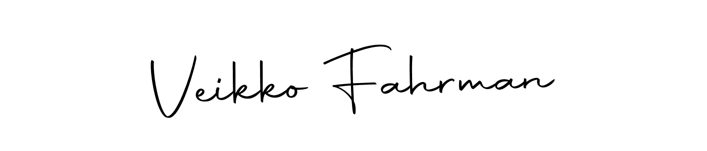 The best way (Autography-DOLnW) to make a short signature is to pick only two or three words in your name. The name Veikko Fahrman include a total of six letters. For converting this name. Veikko Fahrman signature style 10 images and pictures png