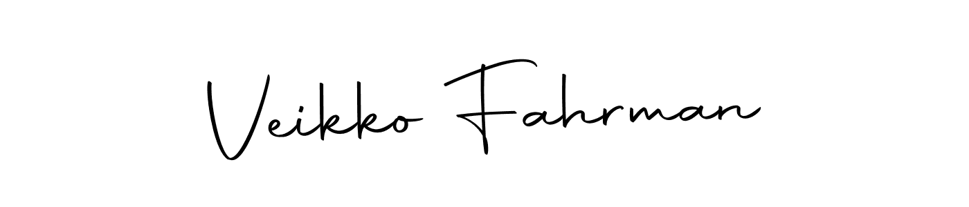 The best way (Autography-DOLnW) to make a short signature is to pick only two or three words in your name. The name Veikko Fahrman include a total of six letters. For converting this name. Veikko Fahrman signature style 10 images and pictures png