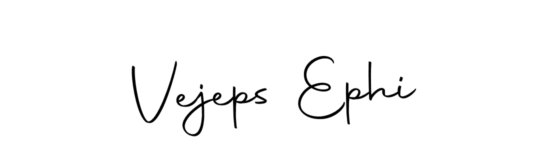 The best way (Autography-DOLnW) to make a short signature is to pick only two or three words in your name. The name Vejeps Ephi include a total of six letters. For converting this name. Vejeps Ephi signature style 10 images and pictures png