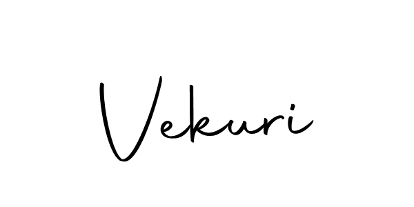 Use a signature maker to create a handwritten signature online. With this signature software, you can design (Autography-DOLnW) your own signature for name Vekuri. Vekuri signature style 10 images and pictures png