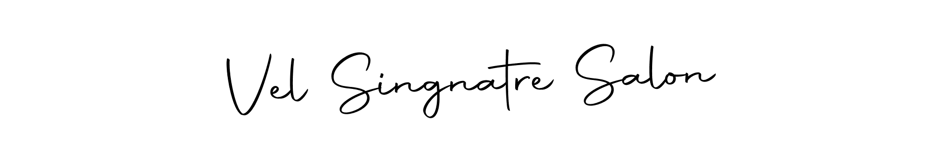 Create a beautiful signature design for name Vel Singnatre Salon. With this signature (Autography-DOLnW) fonts, you can make a handwritten signature for free. Vel Singnatre Salon signature style 10 images and pictures png