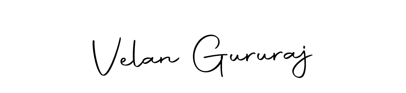 Make a beautiful signature design for name Velan Gururaj. Use this online signature maker to create a handwritten signature for free. Velan Gururaj signature style 10 images and pictures png