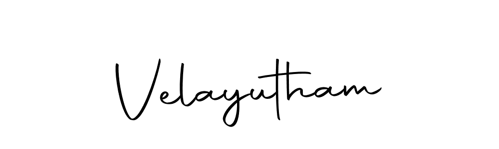 How to make Velayutham signature? Autography-DOLnW is a professional autograph style. Create handwritten signature for Velayutham name. Velayutham signature style 10 images and pictures png