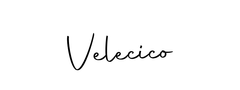 Create a beautiful signature design for name Velecico. With this signature (Autography-DOLnW) fonts, you can make a handwritten signature for free. Velecico signature style 10 images and pictures png