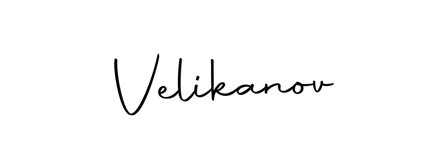 Use a signature maker to create a handwritten signature online. With this signature software, you can design (Autography-DOLnW) your own signature for name Velikanov. Velikanov signature style 10 images and pictures png