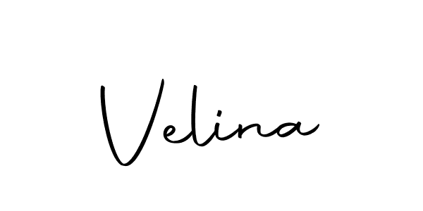 Velina stylish signature style. Best Handwritten Sign (Autography-DOLnW) for my name. Handwritten Signature Collection Ideas for my name Velina. Velina signature style 10 images and pictures png