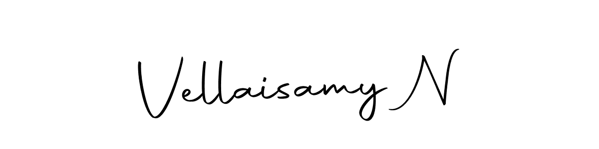 Create a beautiful signature design for name Vellaisamy N. With this signature (Autography-DOLnW) fonts, you can make a handwritten signature for free. Vellaisamy N signature style 10 images and pictures png