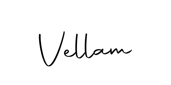 Design your own signature with our free online signature maker. With this signature software, you can create a handwritten (Autography-DOLnW) signature for name Vellam. Vellam signature style 10 images and pictures png