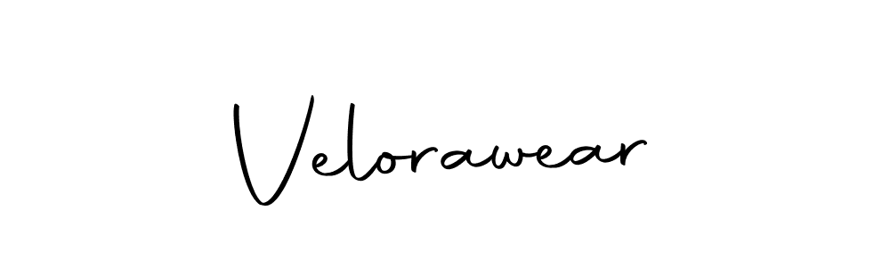 Use a signature maker to create a handwritten signature online. With this signature software, you can design (Autography-DOLnW) your own signature for name Velorawear. Velorawear signature style 10 images and pictures png