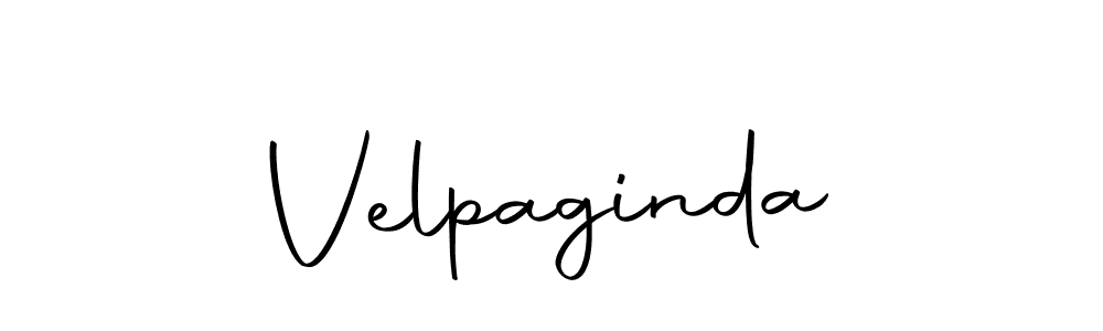Create a beautiful signature design for name Velpaginda. With this signature (Autography-DOLnW) fonts, you can make a handwritten signature for free. Velpaginda signature style 10 images and pictures png